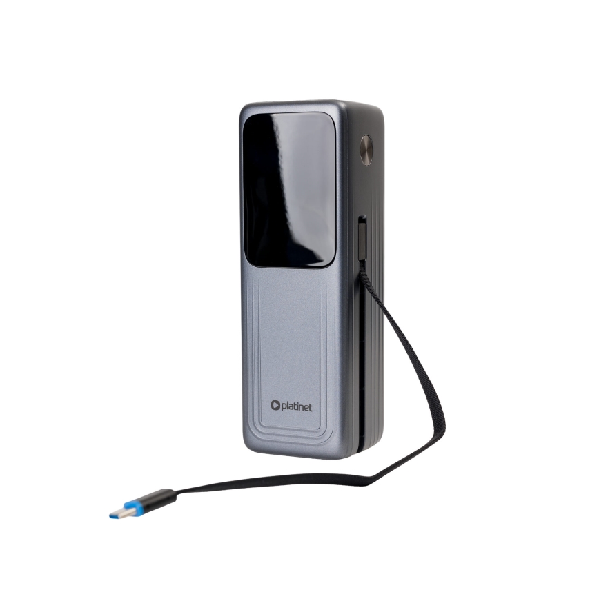 Bateria externa com ecrã LED Power Delivery 27000 mAh 3,7V preta