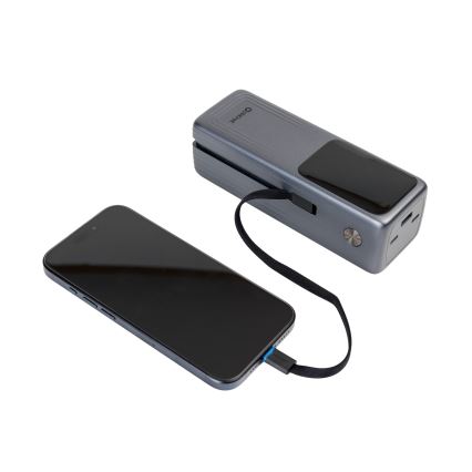 Bateria externa com ecrã LED Power Delivery 27000 mAh 3,7V preta
