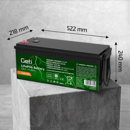 Bateria LiFePO4 12,8V/200Ah