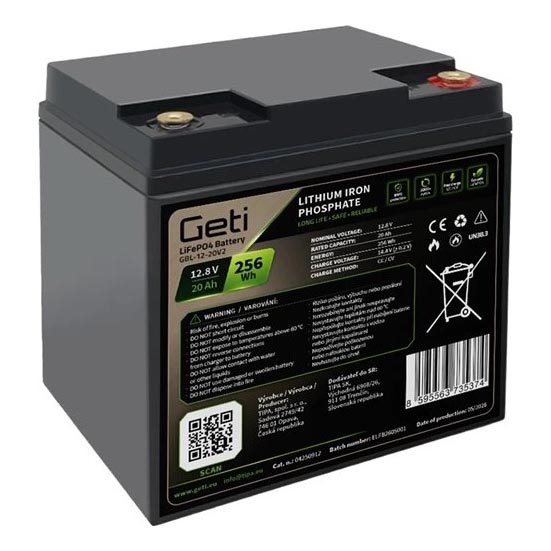 Bateria LiFePO4 12,8V/20Ah