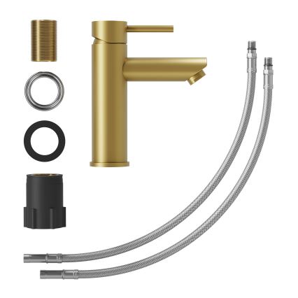 Bateria para lavatório RINGSTED 17,8 cm latão escovado