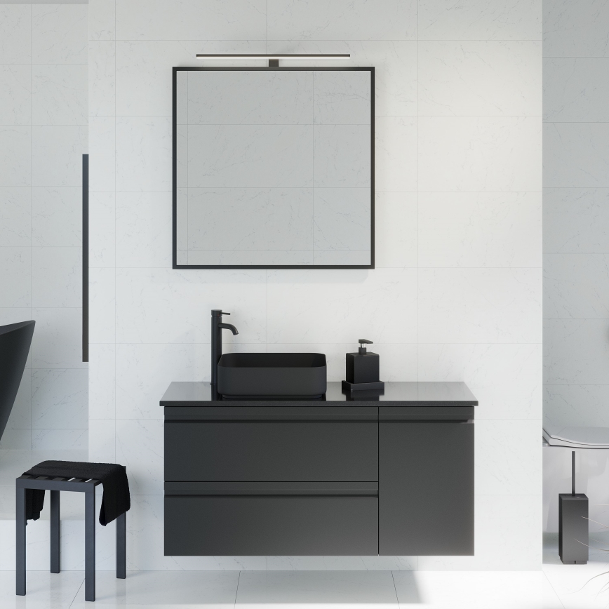 BATH DELUXE 01-080-05-02-00 - Espelho para casa de banho BORGSTED 80x80 cm preto