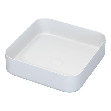 BATH DELUXE 06-040-17-01-00 - Lavatório de bancada LJORDAL 40x40 cm aço inoxidável/branco fosco