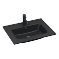 BATH DELUXE 06-060-27-02-00 - Lavatório embutido HYGE 61x46 cm cerâmica/preto