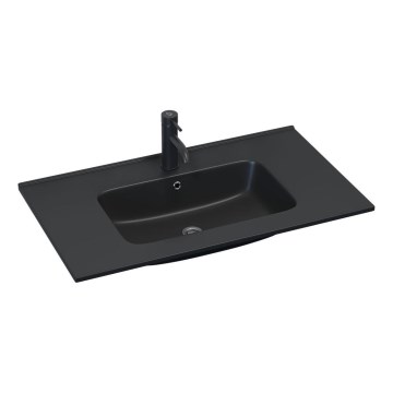 BATH DELUXE 06-080-27-02-00 - Lavabo de encastrar LILLESNAD 81x46 cm cerâmica/preto