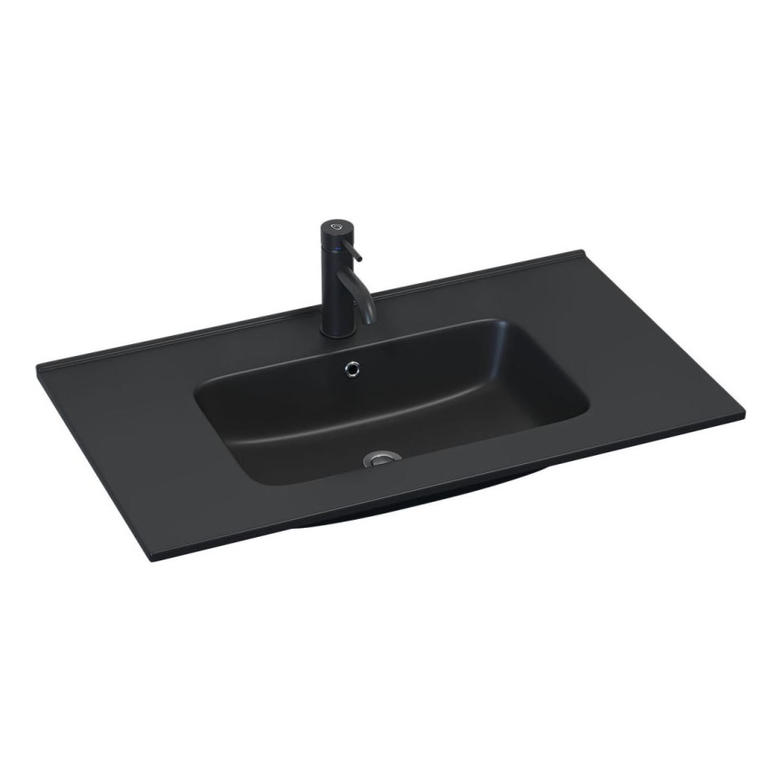 BATH DELUXE 06-080-27-02-00 - Lavatório de embutir HYGE 81x46 cm cerâmica/preto
