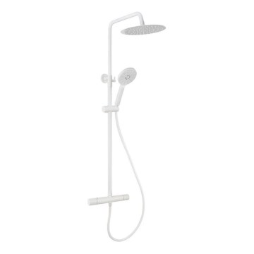 BATH DELUXE 31-120-07-01-00 - Conjunto de duche com bateria termostática DRAGOR branco mate