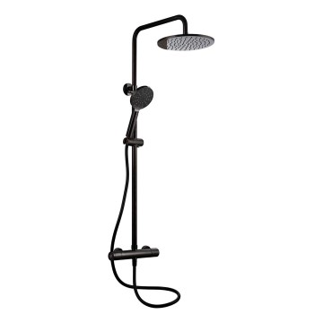 BATH DELUXE 31-120-07-02-00 - Conjunto de duche com bateria termostática DRAGOR preto mate