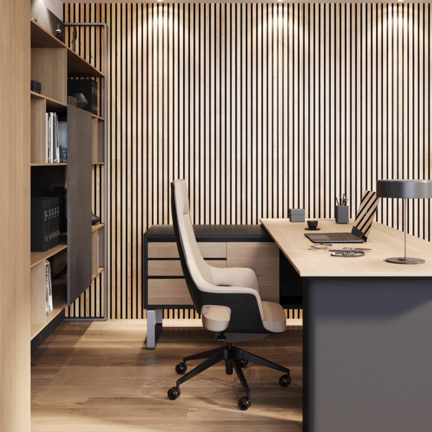 BATH DELUXE 54-240-11-86-12 - Painel acústico decorativo VASALUND 240x52 cm carvalho