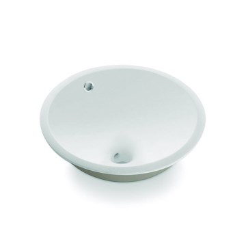 Bathco 0052 - Lavatório de encastrar CERDENA Ø 38 cm porcelana/branco