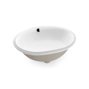 Bathco 0054 - Lavatório de embutir MODENA 43,5x38,5 cm porcelana/branco