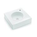 Bathco 0081 - Lavatório de sobrepor GOTA 45x45 cm porcelana/branco