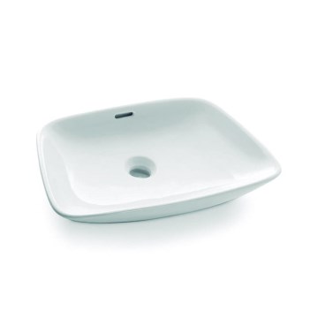 Bathco 0091 - Lavatório de bancada ANABEL 50x36 cm porcelana/branco