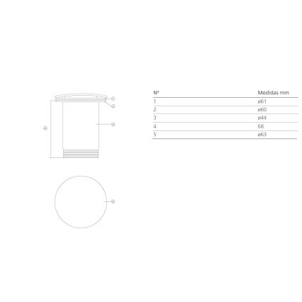 Bathco 0212MT - Válvula CLICK-CLACK para lavatório sem transbordamento, diâmetro 6 cm, cromado brilhante / branco mate