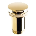 Bathco 0212OR - Válvula para lavatório sem transbordamento CLICK-CLACK, Ø 6 cm, dourada