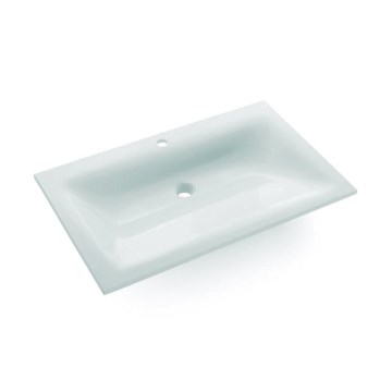 Bathco 0507 - Lavatório de encastre MONACO 60x50 cm resina/branco