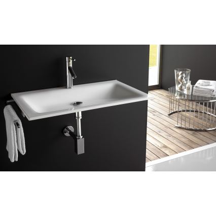 Bathco 0507 - Lavatório de encastre MONACO 60x50 cm resina/branco