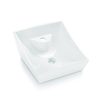 Bathco 4002 - Lavatório de bancada SORIA 40x41 cm porcelana/branca