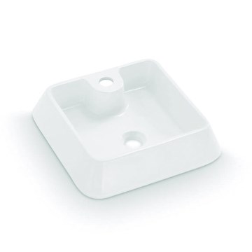 Bathco 4003 - Lavatório de bancada GALICIA 40x40 cm porcelana/branco