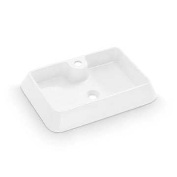 Bathco 4004 - Lavatório de bancada GALICIA 60x40 cm porcelana/branco