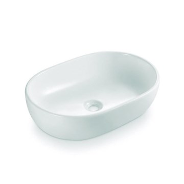 Bathco 4037 - Lavatório de sobrepor TOULOUSE 59x41,5 cm porcelana/branco