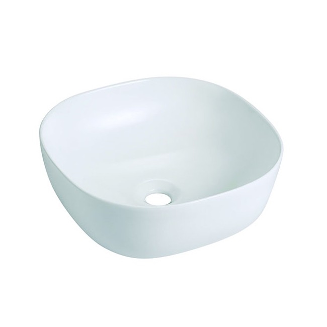 Bathco 4071 - Lavatório de sobrepor OLEA 41x41 cm porcelana/branco