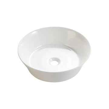 Bathco 4087 - Cuba de apoio VOLTA Ø 42 cm porcelana/branco