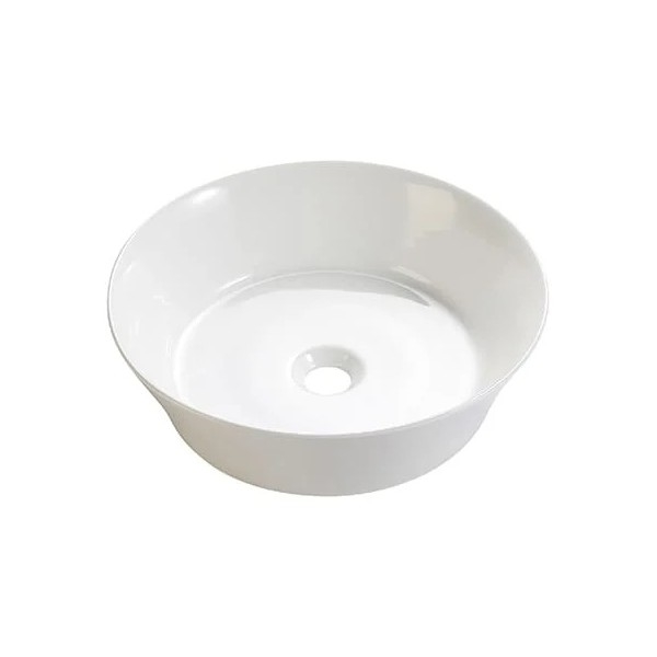 Bathco 4087 - Cuba de apoio VOLTA Ø 42 cm porcelana/branco
