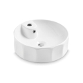 Bathco 4158 - Lavatório para bancada CIRCUS Ø 42 cm porcelana/branco