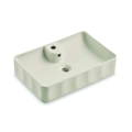 Bathco 4161 - Lavatório de bancada CIRCUS 61x40,5 cm porcelana/bege