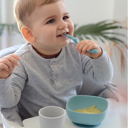Beaba - Conjunto de alimentação infantil Jungle, 4 peças
