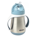 Beaba - Copo térmico com palhinha 250 ml, azul
