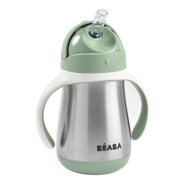 Beaba - Copo térmico com palhinha 250 ml verde
