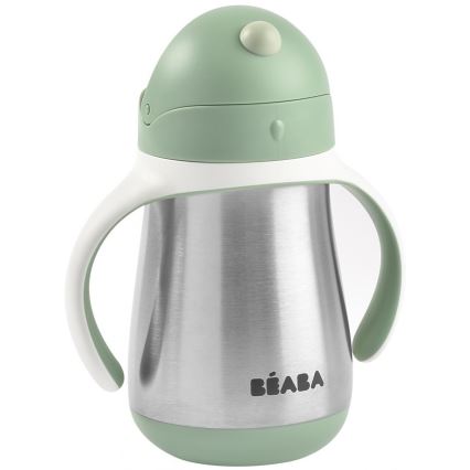 Beaba - Copo térmico com palhinha 250 ml verde