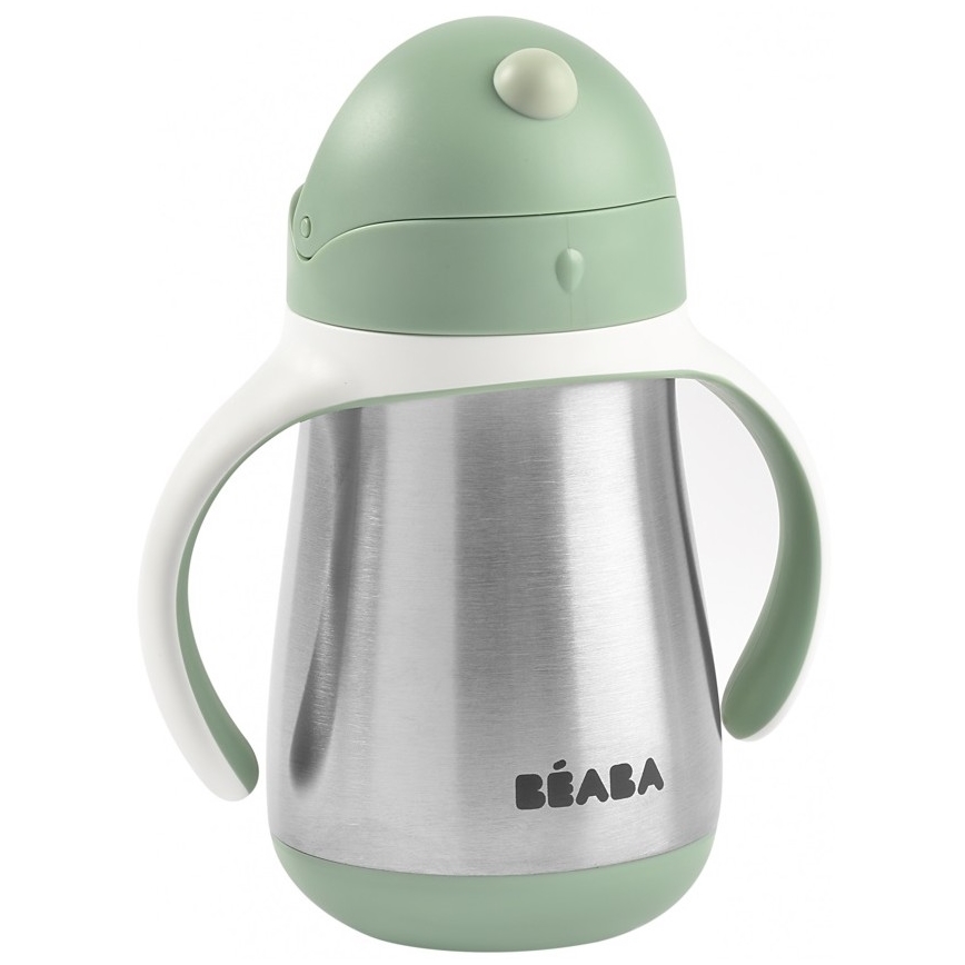 Beaba - Copo térmico com palhinha 250 ml verde