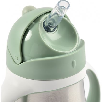 Beaba - Copo térmico com palhinha 250 ml verde