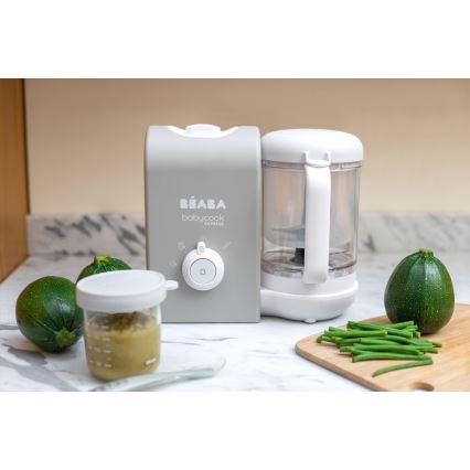 Beaba - Cozedor a vapor 2 em 1 BABYCOOK EXPRESS cinza