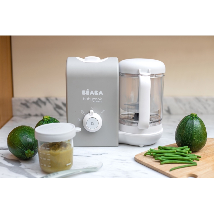 Beaba - Cozedor a vapor 2 em 1 BABYCOOK EXPRESS cinza