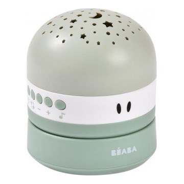 Beaba - Projetor musical PIXIE com melodia USB/5V 1300 mAh verde