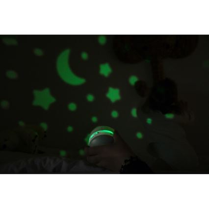 Beaba - Projetor musical PIXIE com melodia USB/5V 1300 mAh verde