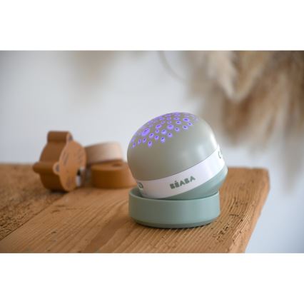 Beaba - Projetor musical PIXIE com melodia USB/5V 1300 mAh verde