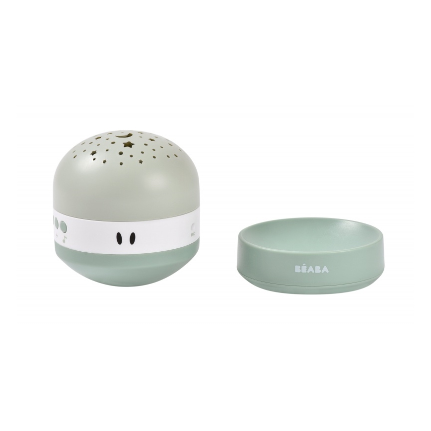 Beaba - Projetor musical PIXIE com melodia USB/5V 1300 mAh verde