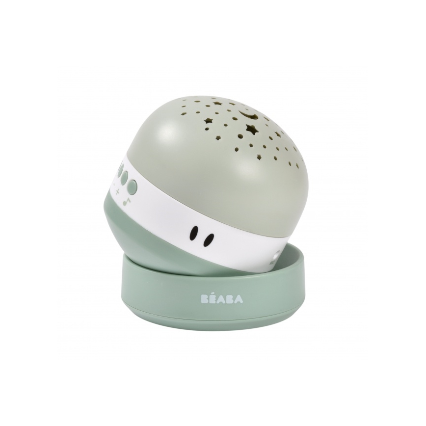 Beaba - Projetor musical PIXIE com melodia USB/5V 1300 mAh verde