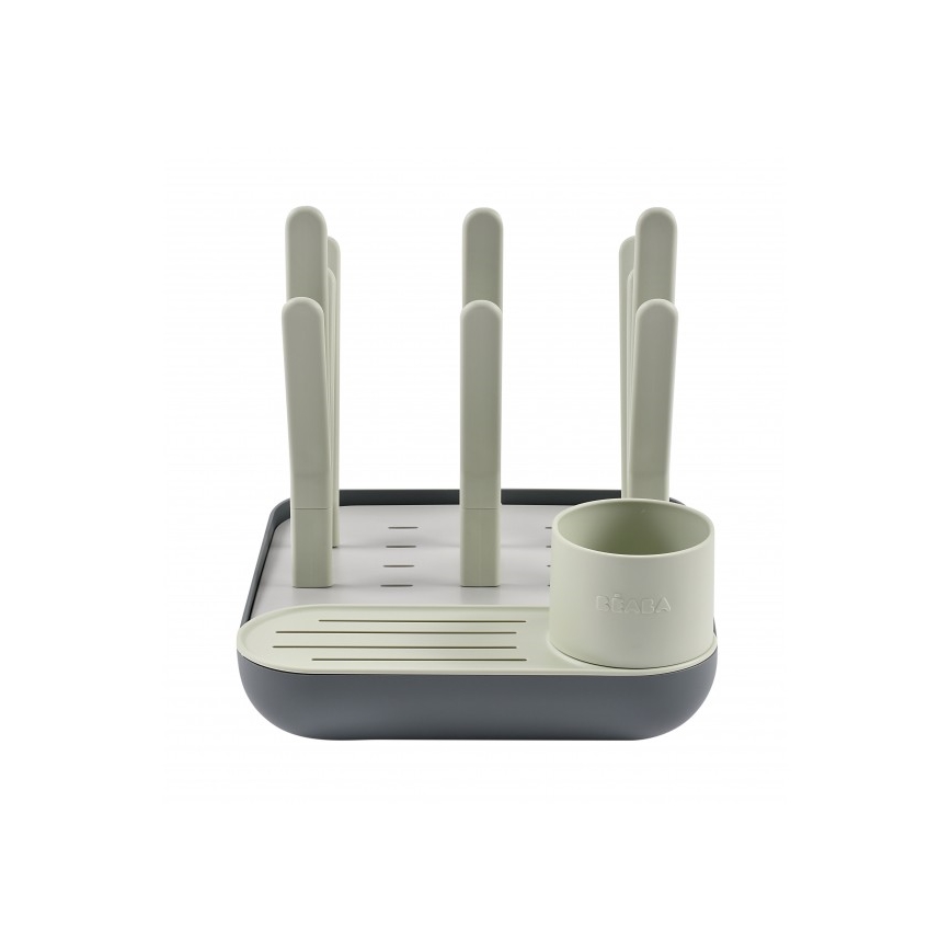 Beaba - Suporte para secar garrafas verde/cinzento