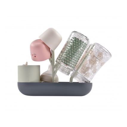 Beaba - Suporte para secar garrafas verde/cinzento