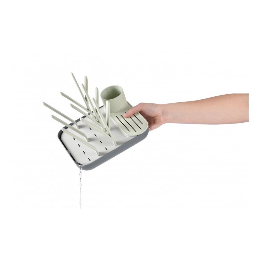 Beaba - Suporte para secar garrafas verde/cinzento