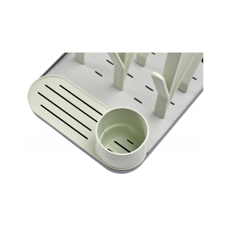 Beaba - Suporte para secar garrafas verde/cinzento