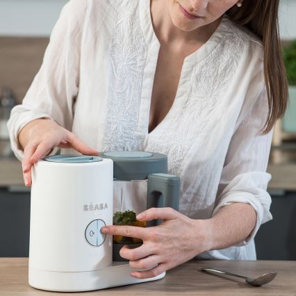 Beaba - Vaporizador 2 em 1 BABYCOOK NEO branco/cinzento