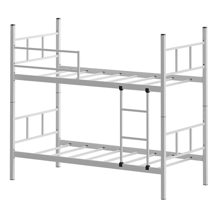 Beliche metálico MAVEN 90x200 cm, branco, capacidade de carga 2x100 kg