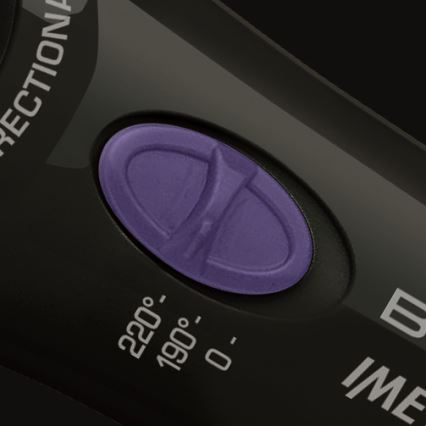 Bellissima 11307 - Modelador rotativo de cachos RICCI&CURL 230V preto/roxo